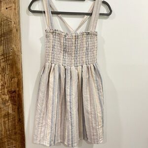 American Eagle pastel striped spring dress
